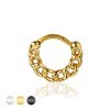 MULTI COLOR CARROT DESIGN SEPTUM HINGED CLICKER